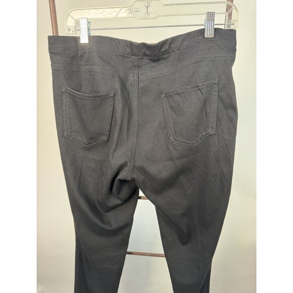 Uniqlo Womens Black Stretch Pants XL Polyester Cotton Spandex Blend - Picture 8 of 11